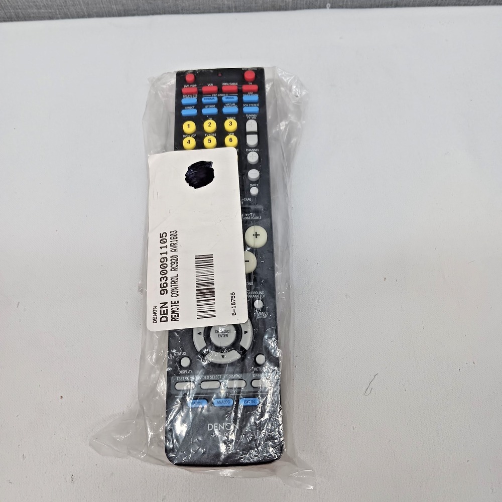 Denon Remote Control RC-920 9630091105 AVR-1603 Black Audio Video Receiver OEM